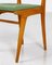 Vintage Italian Green Chairs, 1950s, Set of 6, Image 3