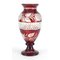 Vintage Bohemian Ruby Glass Vase, Image 2