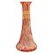 Französische rote marmorierte Jugendstil Vase von Legras & Cie 1