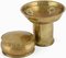 Vintage Art Deco German Brass Can and Bowl Set from Kupo, 1920s 3