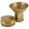 Vintage Art Deco German Brass Can and Bowl Set from Kupo, 1920s, Image 1