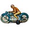 Vintage Friction Motorcyclist Toy, 1960s 1