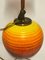 Lampada da tavolo in ceramica e ottone, anni '30, Immagine 5