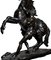 Originelle dekorative Skulptur aus Bronze und Pferd aus 19. Jh 4