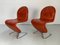 1, 2, 3 Dining Chairs by Verner Panton for Fritz Hansen, 1970s, Set of 2 1