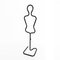 Postmodern Figural Silhouette Valet Stand in the Style of Pierre Cardin, 1980s, Image 1