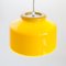 Spanish Yellow Ceiling Lamp from Metalarte, 1970s 2