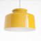 Spanish Yellow Ceiling Lamp from Metalarte, 1970s, Image 1