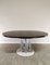 Mid-Century Chrome-Plated Metal, Mahogany & White Marble Veneer Dining Table from Livenza, 1970s 2