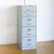 French Industrial Blue-Grey Iron Filing Cabinet from Roneo, 1960s 1