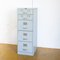 French Industrial Blue-Grey Iron Filing Cabinet from Roneo, 1960s 2