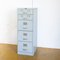 French Industrial Blue-Grey Iron Filing Cabinet from Roneo, 1960s, Image 2