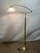 Brass Floor Lamp with Glass Lampshade, 1950s 5
