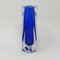 Vase Bleu en Verre de Murano par Flavio Poli pour Seguso, 1960s 2