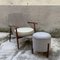 Italian Armchair & Small Ottoman by Fratelli Marelli for Framar, 1950s, Set of 2, Image 3