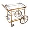 Faux Bamboo Brass Bar Trolley, 1950s, Image 4