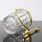 Vergoldeter Mid-Century Eiskübel & Zange aus Kristallglas von Val Saint Lambert 7