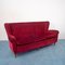 Rotes Vintage 3-Sitzer Sofa von Paolo Buffa, 1960er 1