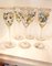 Set di bicchieri vintage in vetro dipinto a mano, anni '90, set di 6, Immagine 1