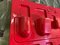 Vintage Italian Red Plastic Utensilo Wall Shelf, 1970s, Image 10