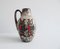 Grand Vase Vintage Fat Lava Glaze & Figures Decor avec Poignée 3