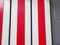 Large Mid-Century Red & White Metal and Wood Wall Coat Rack 9