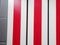 Large Mid-Century Red & White Metal and Wood Wall Coat Rack 8