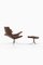 Model Måsen / Seagull Easy Chair & Stool by Gosta Berg for Fritz Hansen, 1971, Set of 2, Image 8