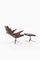 Model Måsen / Seagull Easy Chair & Stool by Gosta Berg for Fritz Hansen, 1971, Set of 2 10