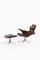 Model Måsen / Seagull Easy Chair & Stool by Gosta Berg for Fritz Hansen, 1971, Set of 2 2