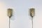 Bubble Glass & Brass Sconces by Helena Tynell for Glashütte Limburg, 1940s, Set of 2 5