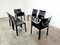 Black Leather CAB Dining Chairs by Mario Bellini for Cassina, 1980s, Set of 6, Image 4