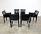 Black Leather CAB Dining Chairs by Mario Bellini for Cassina, 1980s, Set of 6, Image 3