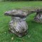 Reconstituted Curved Stone Bench 3