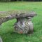 Reconstituted Curved Stone Bench, Image 4