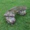 Reconstituted Curved Stone Bench 2