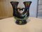 Double Iridescent Faience Candle Holder, 1970s 1