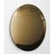 Orbis™ Convex Bronze Tinted Round Frameless Mirror with Brass Clips Large by Alguacil & Perkoff Ltd 1