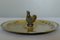 Art Deco Danish Ashtray in Brass & Zinc with Chicken from H.F. Ildfast, 1930s 5