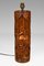 Lámpara de mesa Mid-Century asiática de madera tallada, años 40, Imagen 1