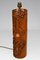 Mid-Century Asian Living Room Table Lamp in Carved Wood, 1940s 3