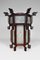 Large Antique Asian Carved Wood Lantern with Dragons & Painted Glass Panels, 1900s, Image 1