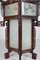 Large Antique Asian Carved Wood Lantern with Dragons & Painted Glass Panels, 1900s 8
