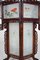 Large Antique Asian Carved Wood Lantern with Dragons & Painted Glass Panels, 1900s, Image 5