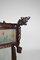 Large Antique Asian Carved Wood Lantern with Dragons & Painted Glass Panels, 1900s, Image 16