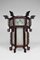 Large Antique Asian Carved Wood Lantern with Dragons & Painted Glass Panels, 1900s 3