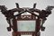 Large Antique Asian Carved Wood Lantern with Dragons & Painted Glass Panels, 1900s 13