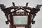 Large Antique Asian Carved Wood Lantern with Dragons & Painted Glass Panels, 1900s, Image 13