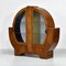 Art Deco Figured Walnut Display Cabinet with Fiji Backing, 1930s 2