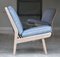 Mid-Century Beach House Modern Ian Mankin Fabric Easy Chairs from Scandart, 1960s, Set of 2 6